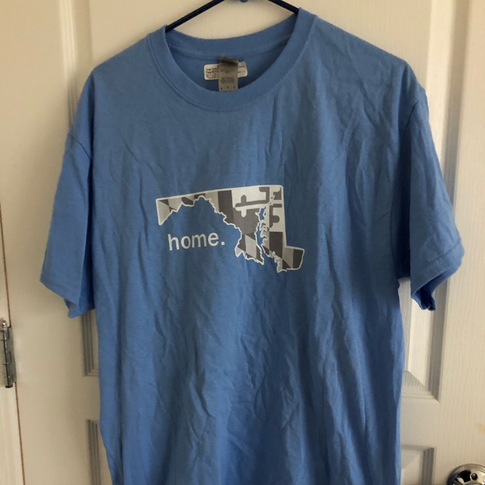Maryland Flag Blue Home Tee Shirt Sz large